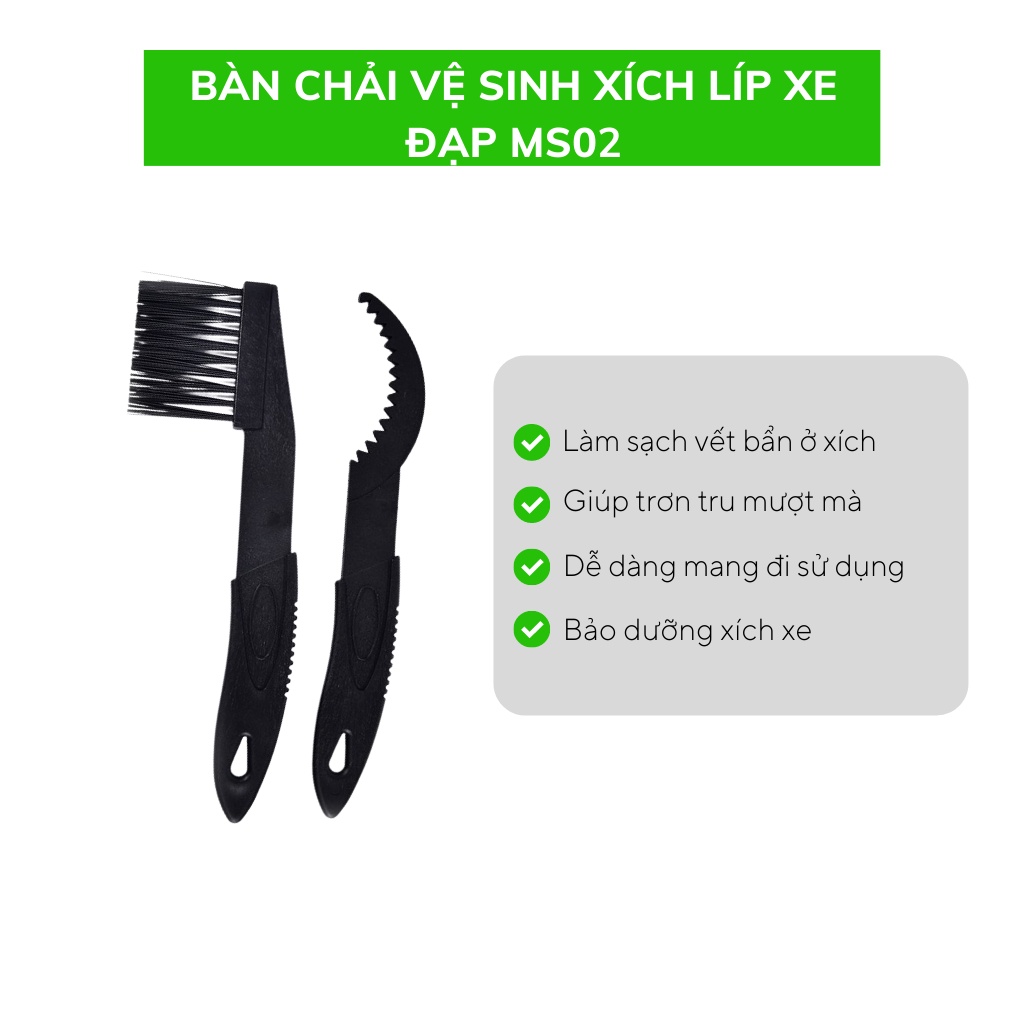 Bàn chải vệ sinh xích líp xe đạp MS02