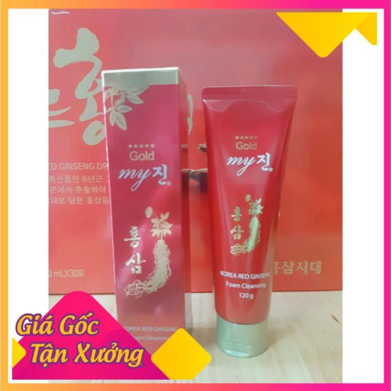 1 Hộp  Sữa Rửa Mặt Hồng Sâm Hàn Quốc My Gold 120g,PP Ánh DươngKorea