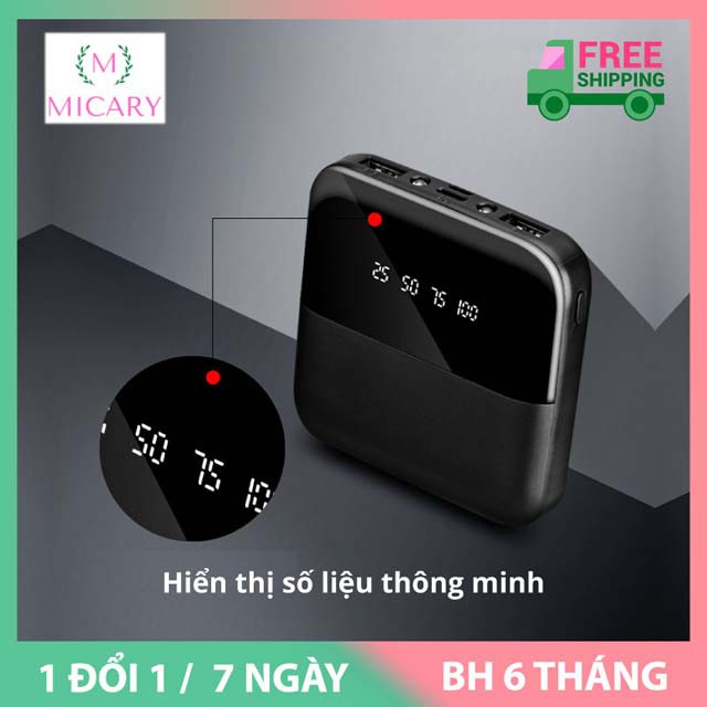 Pin Sạc Dự Phòng 20000mah đa cổng; dùng cho Iphone Samsung.