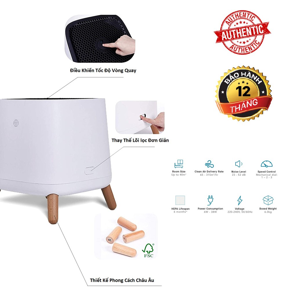 Máy Lọc Không Khí Chính Hãng Smart Air The Sqair
