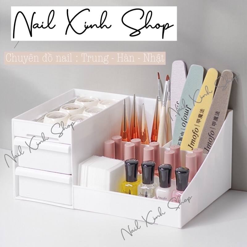 Kệ đựng dụng cụ nail - hộp đựng nail - đựng mỹ phẩm