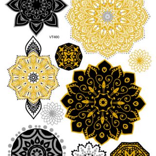 Hình xăm dán flashtattoo mix henna