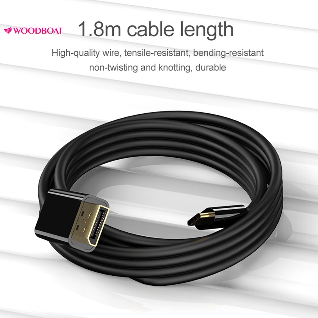 Dây Cáp Chuyển Đổi Type-C Sang Dp 1.8m Cho Máy Tính | BigBuy360 - bigbuy360.vn