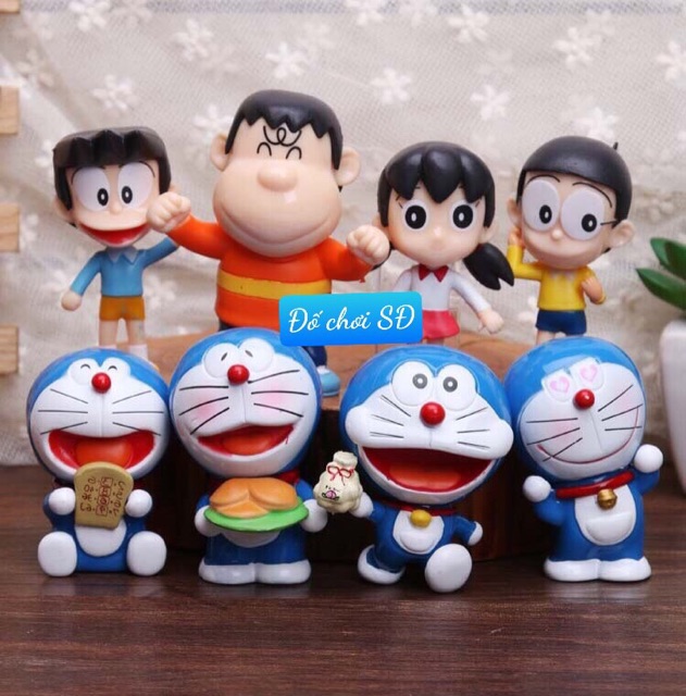 Mô hình doremon - bộ 8 con