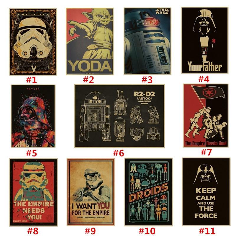 Poster Phim Star Wars Darth Vader R2-D2