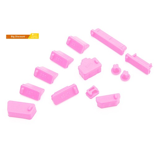 Set 13 phụ kiện chống bụi cho cổng sạc máy tính bảng/laptop bằng silicon tiện dụng