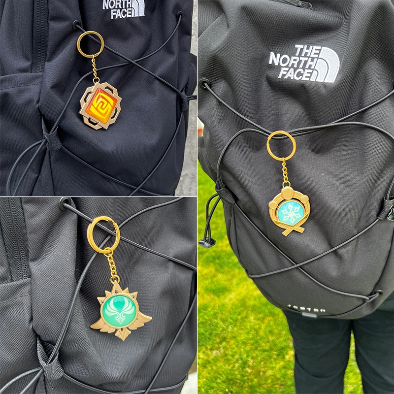 Móc khóa Vision nguyên tố Thảo Lôi Phong Băng Thủy Hỏa Nham nước Mondstadt Liyue Inazuma Sumeru Genshin Impact - GSK141