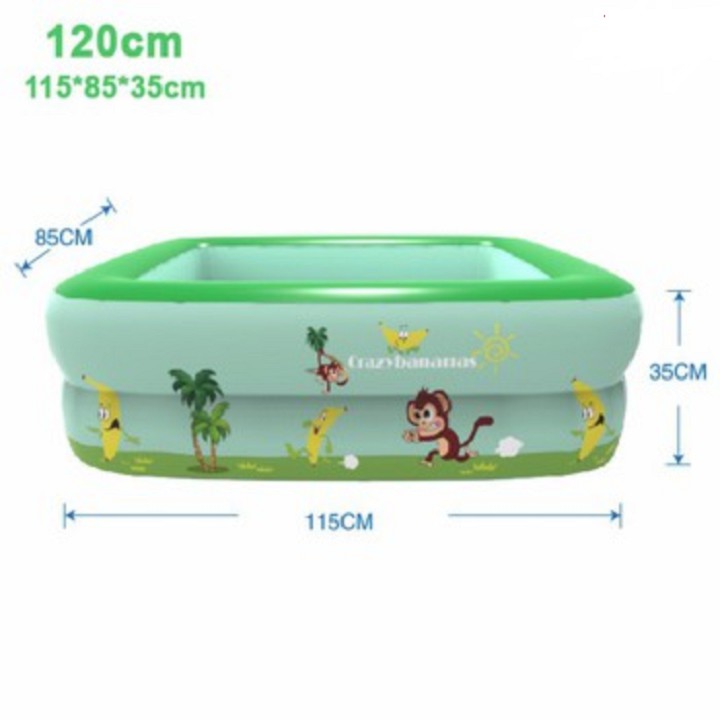 Bể bơi 1m2 kích thước 115cmx85cmx35cm