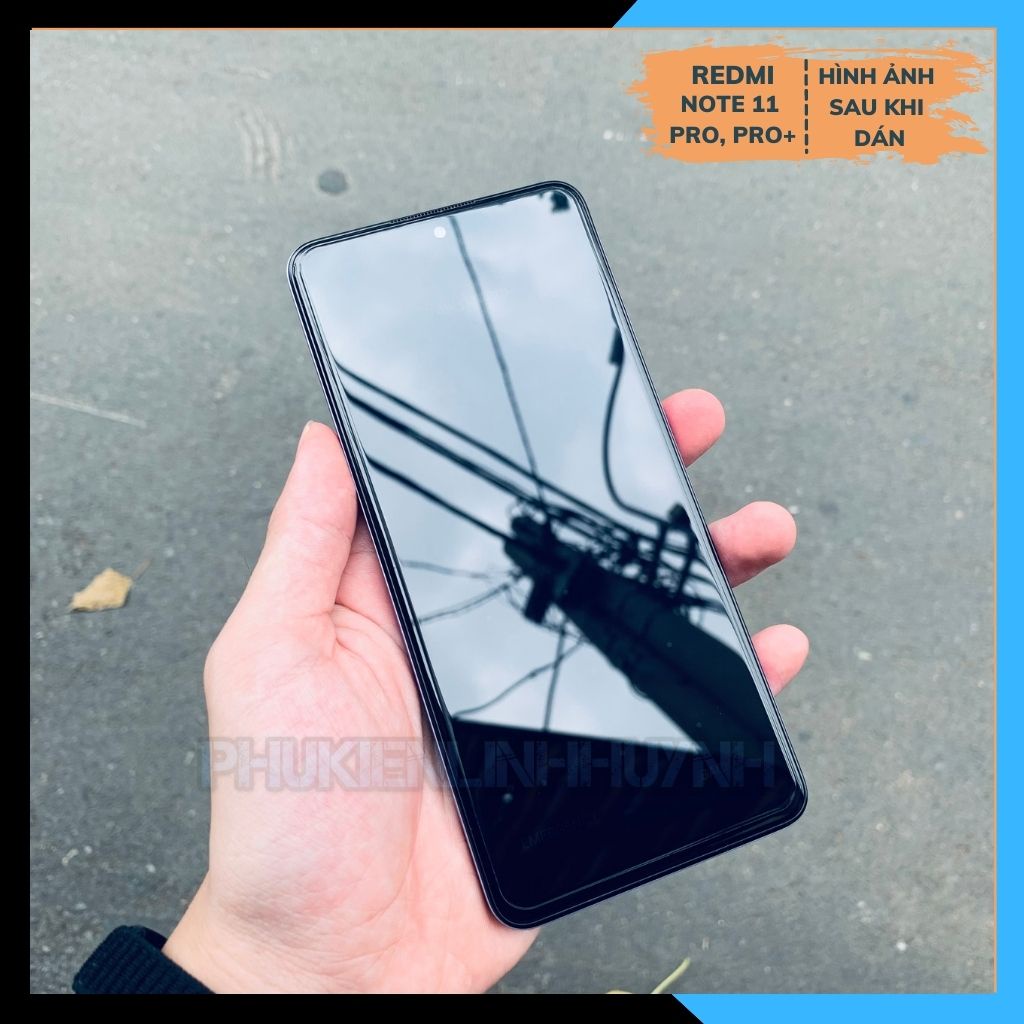 Xiaomi Redmi Note 11 5G, Note 11 Pro Plus 5G_Kính Cường lực GOR trong suốt không Full màn.