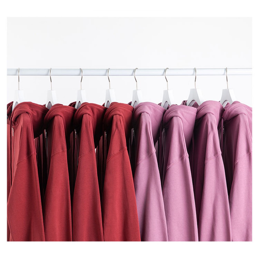 Hoodie Zip 100% Cotton Cao Cấp Màu Đỏ/Hồng Có Khóa Form Unisex Định Lượng 300gsm - Áo Hoodie Dầy Dặn Cho Nam Nữ Mùa Đông | BigBuy360 - bigbuy360.vn