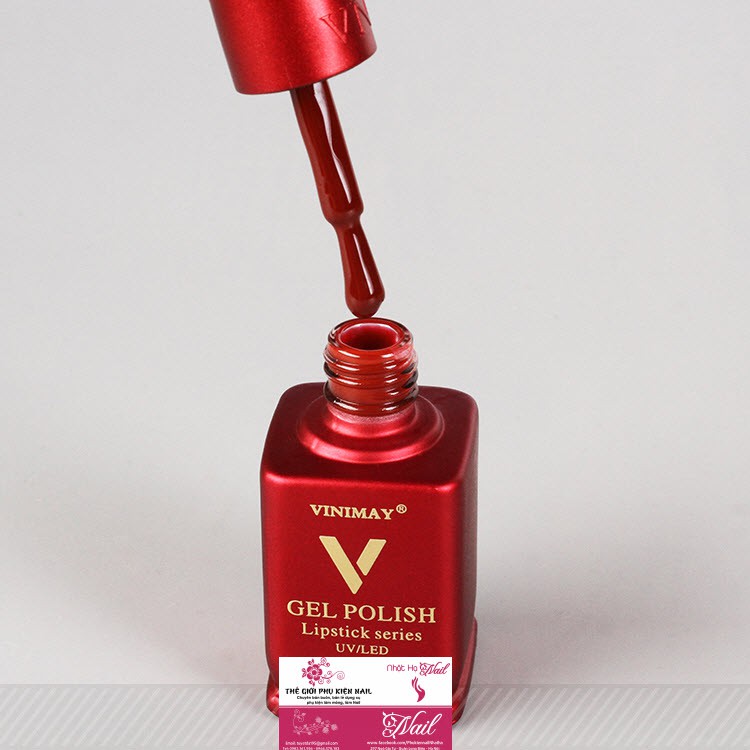 Sét Sơn Gel Vinimay 36 Gam Màu Đỏ Đẹp Quyến Rũ ( Tặng Bảng Màu)