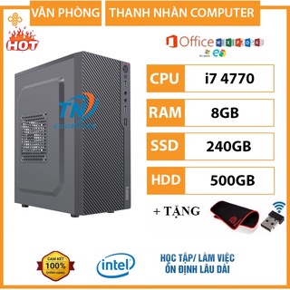 Máy Tính Văn Phòng, Làm Việc, Bán Hàng….Cấu Hình Core i7 4770 Ram 8GB SSD 240GB + HDD 500GB + Qùa Tặng – BH 12 Tháng