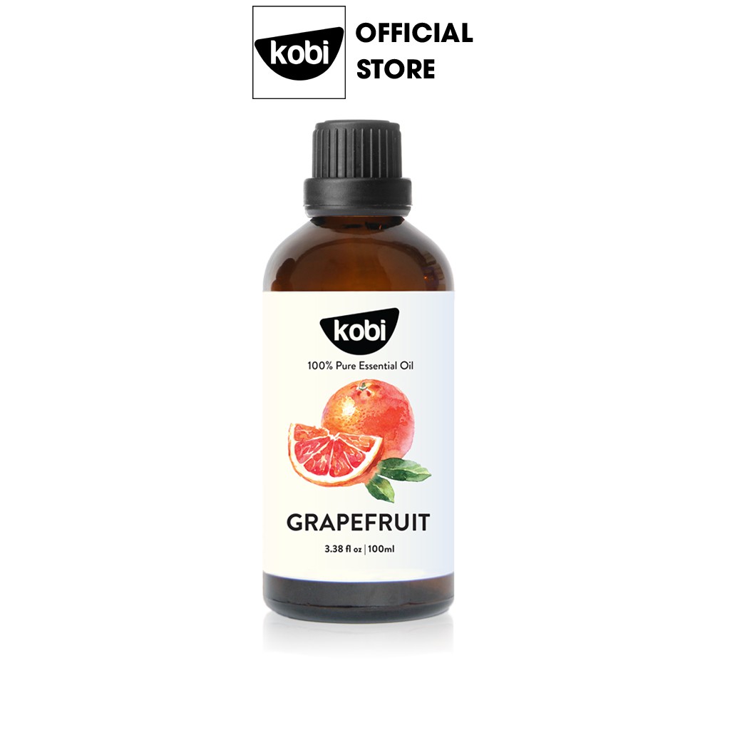 Tinh dầu Bưởi Hồng Kobi Grapefruit essential oil giúp thơm phòng, kích thích mọc tóc hiệu quả - 100ml