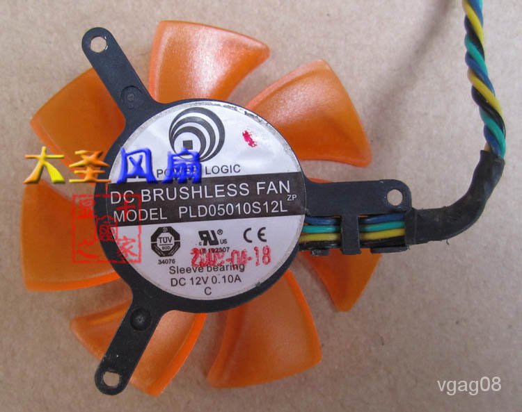 New Zotac PowerPLD05010S12L 4.5CMDiameter3.9CMPitch 4Pin Graphics Card Fan