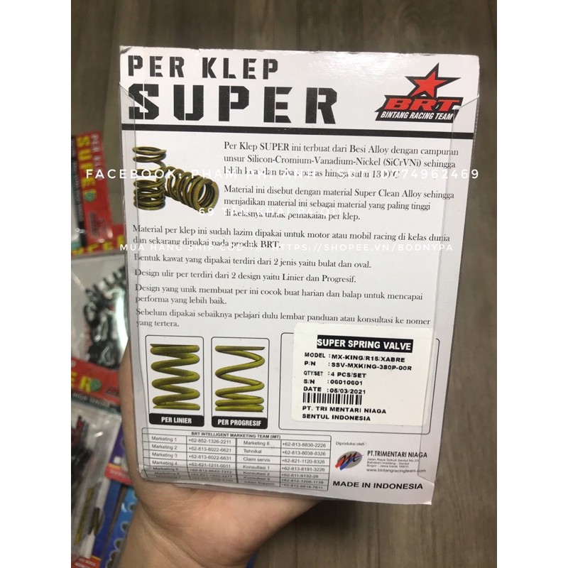 Lò xo đầu oval BRT Exciter Winner Sonic