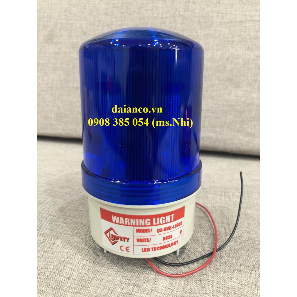 [HCM] Giảm giá đèn xoay cảnh báo 24V- Hình thật, 2 màu đỏ và xanh dương