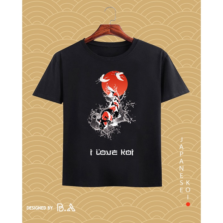 Áo thun cá Koi Tshirt M03 ( Áo thun Vải nhập khẩu Cotton 100% )