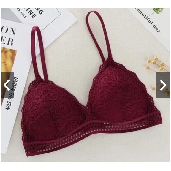 Áo Lót Nữ💖FREE SHIP💖Áo Bra Ren Hoa Mút Mỏng 7313