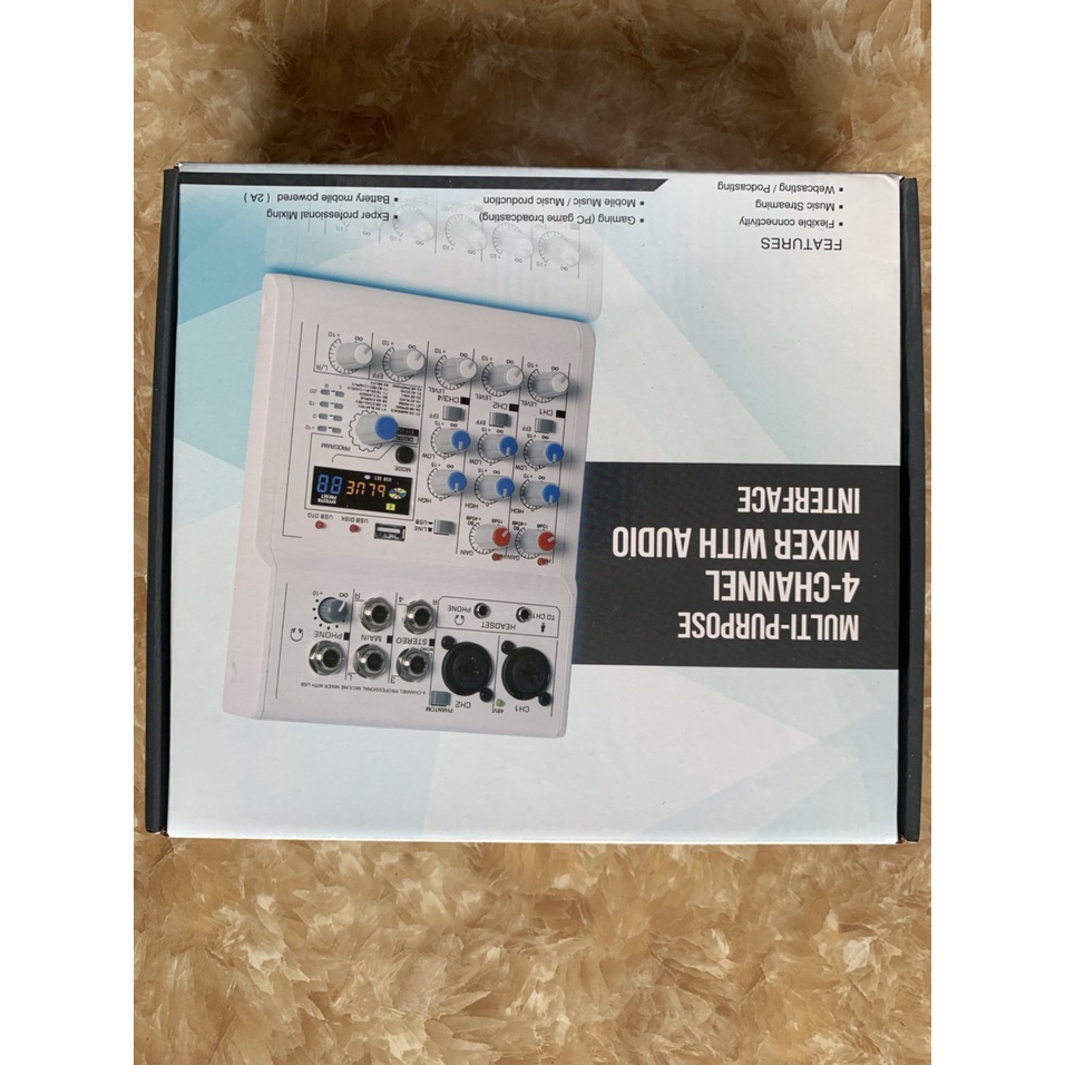 Combo MIXER E4 Bluetooth Và Micro Takstar PC K320 karaoke thu âm livestream