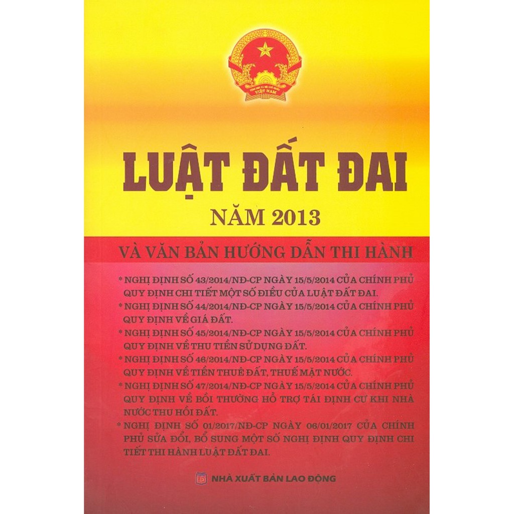 Sách - Luật Đất Đai Năm 2013 Và Văn Bản Hướng Dẫn Thi Hành