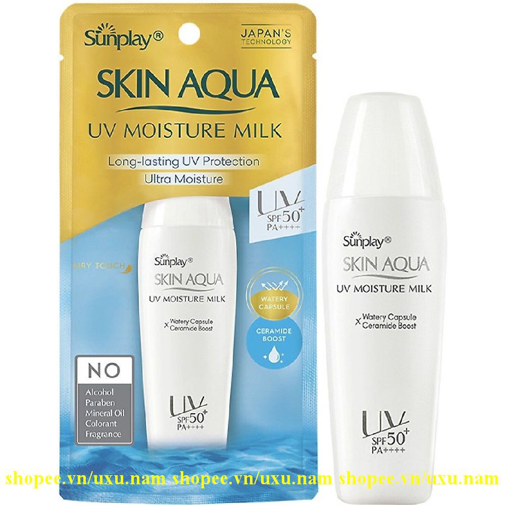 Sữa chống nắng dưỡng da ẩm mịn Sunplay Skin Aqua UV MOISTURE MILK 30G