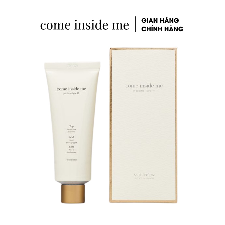 Nước Hoa Khô Come Inside Me 𝐏𝐞𝐫𝐟𝐮𝐦𝐞 𝐓𝐲𝐩𝐞 78 Nước Hoa Nữ Thuần Chay Hương Thanh Mát 40ml