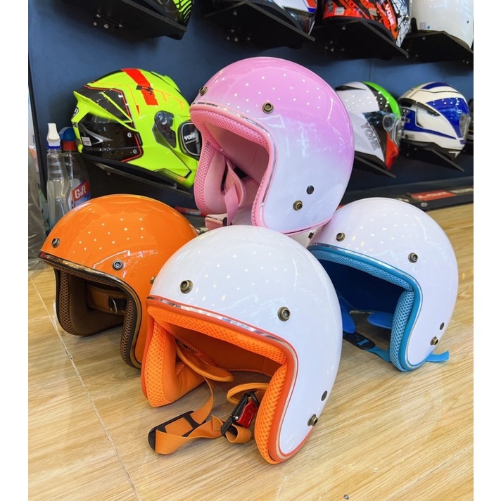 Mũ Bảo Hiểm Trùm Đầu 3/4 Cao Cấp