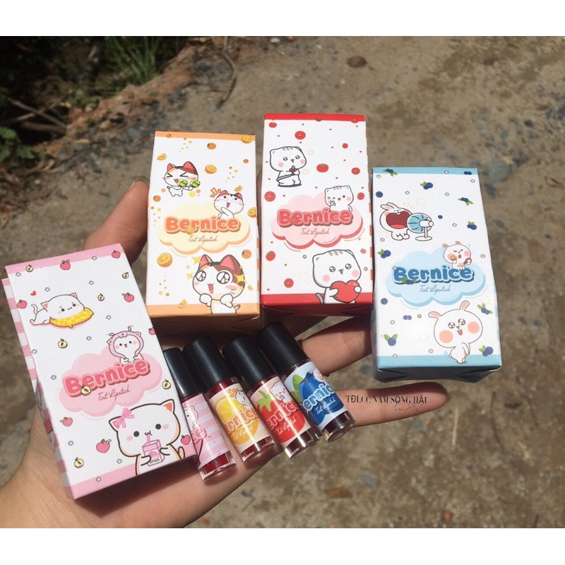 Set tint mini son thạch siêu lì 1 hộp 4 son 4 màu làm môi căng mọng | BigBuy360 - bigbuy360.vn