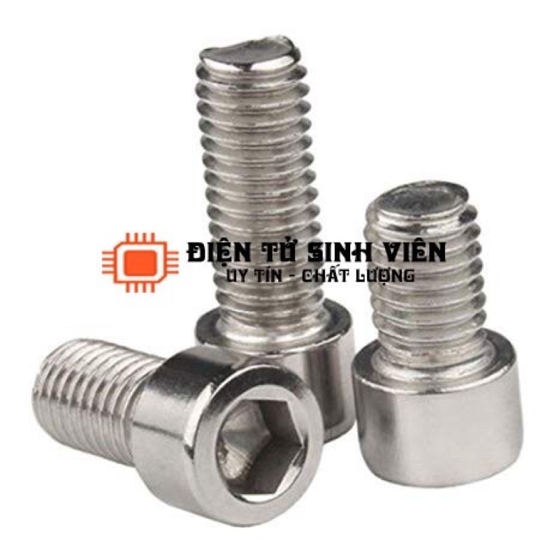 ỐC LỤC GIÁC INOX M3 TRỤ (10con) | Shopee Việt Nam