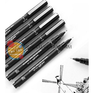 Bút vẽ kỹ thuật Uni Pin, Bút line đi nét Uni pin-
