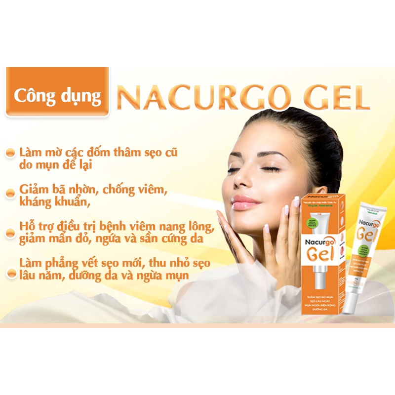 ! ! Nacurgo gel 20g - Cho làn da sáng mịn đều màu