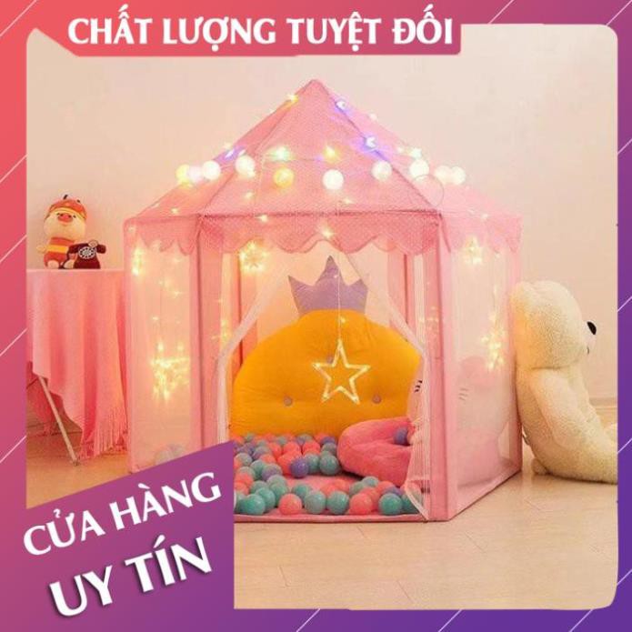 [Size lớn - Hàng loại 1] Lều công chúa cho bé gái, khung nhựa cứng cáp có kèm che  - Lan Chi Mart