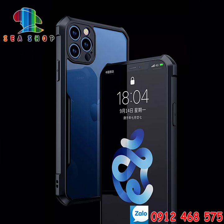 [BẢO VỆ CAMERA] Ốp lưng iPhone 12 Mini, 12 Pro, 12 Pro Max [Xcase] viền nhựa dẻo CHỐNG SỐC -LƯNG TRONG SUỐT -Siêu bền