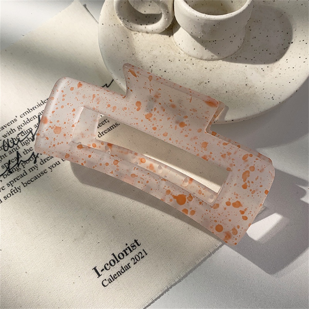 【sweet】Kẹp tóc trong suốt màu kẹo đơn giản dành cho nữ