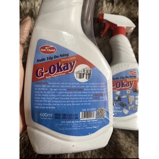 Nước tẩy rửa đa năng , tẩy xoong nồi , tẩy cặn canxi G okay 600ml
