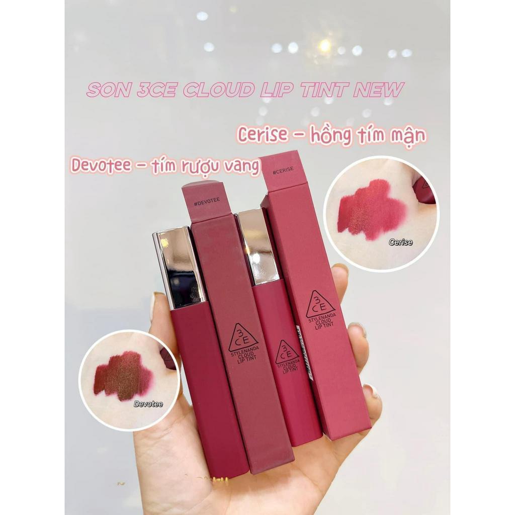 Son Kem Lì 3CE Cloud Lip Tint Mịn Mượt Như Nhung