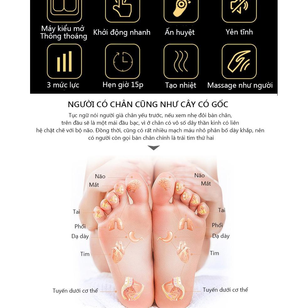 [HÀNG CHÍNH HÃNG] Máy massage chân,máy massage huyệt đạo bàn chân giúp chân thư giản thoải mãi,chống mỏi mệt