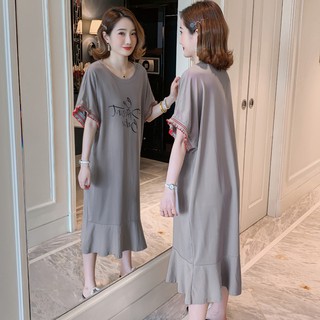 Váy phông dáng suông cổ tay cách điệu có ảnh thật
