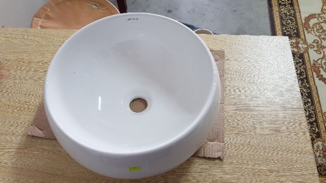 Chậu tròn lavabo bàn đá 40x40x16