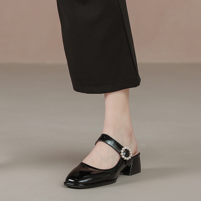 Giày Xăng Đan Cao Gót Thiết Kế Đơn Giản Thời Trang Trẻ Trung