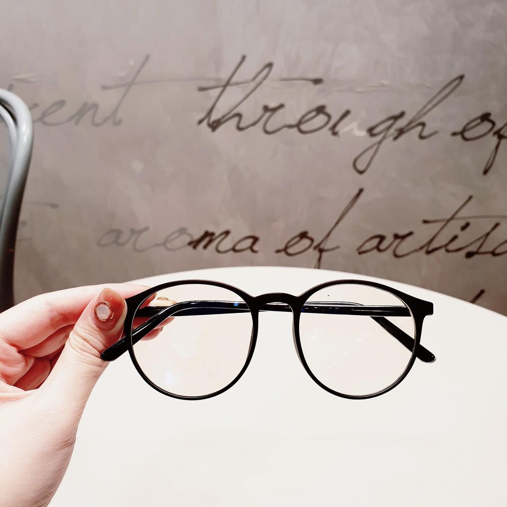 Mắt kính nam nữ giả cận mặt tròn chống ánh sáng xanh kiểu dáng cực teen trẻ trung- TATA