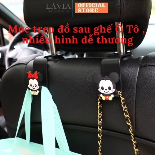 Móc treo đồ sau ghế Ô Tô , Xe Hơi nhiều hình dễ thương - Lavia Decor Car