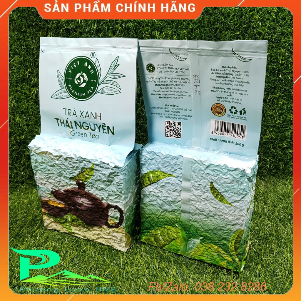 Chè xanh Thái Nguyên gói 500g Việt Anh