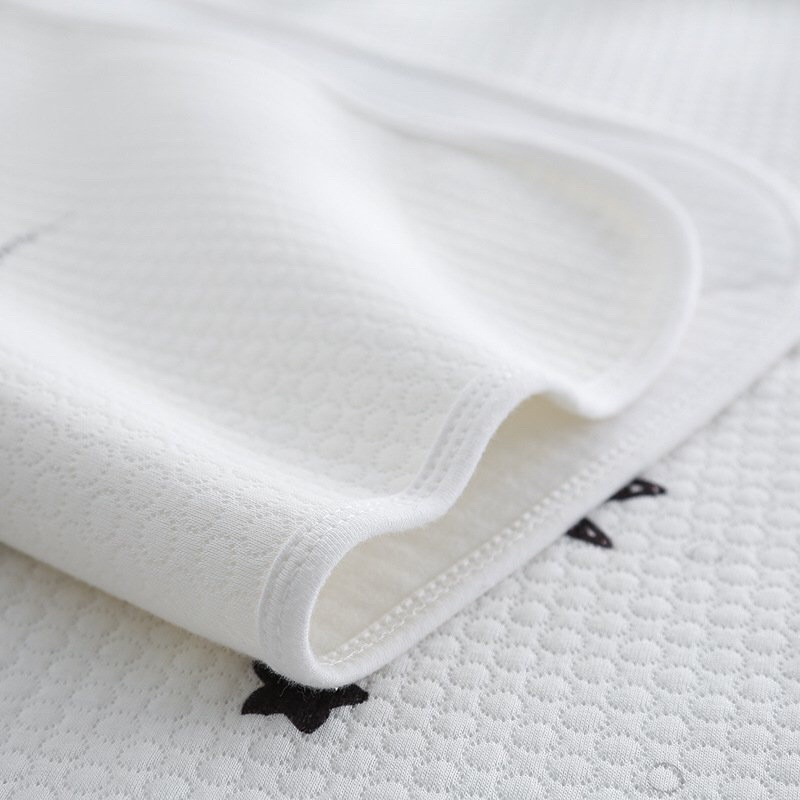 Tấm lót chống thấm thoáng khí Babybee cotton hữu cơ 4 lớp cao cấp dùng cho nôi cũi giường - haobaby2018