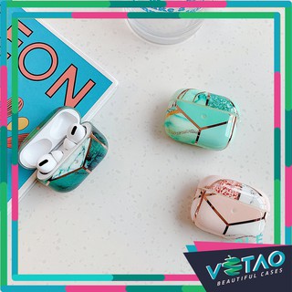 [ FREESHIP TỪ 50K TOÀN QUỐC ] Airpods case, Ốp bảo vệ Airpods - Vân đá ghép ô