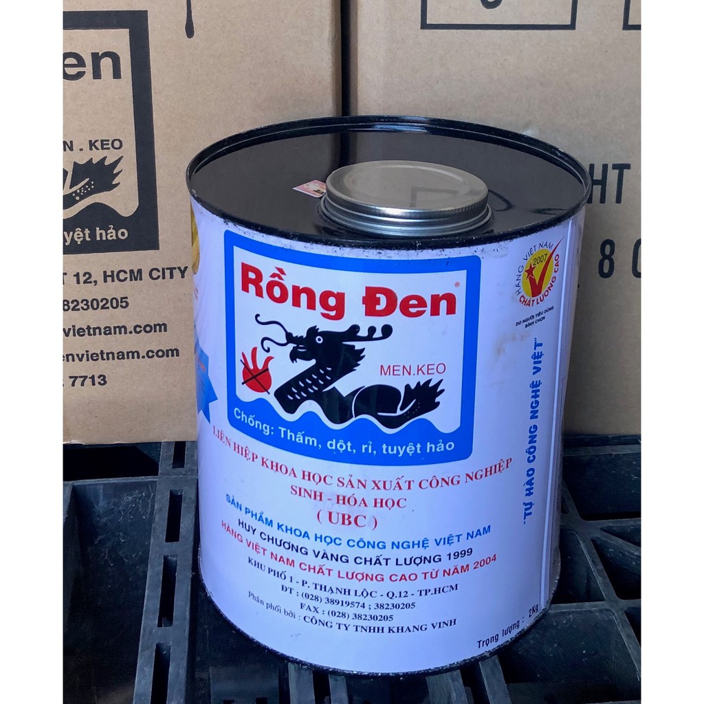 MEN KEO CHỐNG THẤM RỒNG ĐEN 2KG
