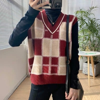 Áo Sweater Dệt Kim Sát Nách Cổ Chữ V Dáng Rộng Thời Trang Cho Nữ | BigBuy360 - bigbuy360.vn