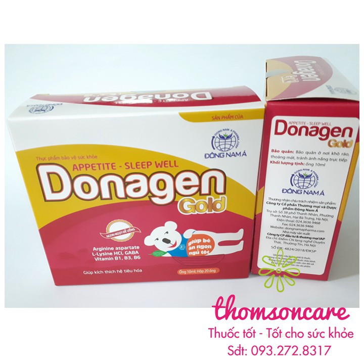 Donagen giúp trẻ ăn ngon - tăng cường hệ miễn dịch - thúc đẩy phát triển thể chất Chính hãng