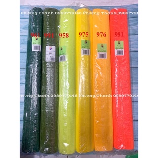 Giấy nhún ý làm hoa,cuộn 250x50cm,đl 140g