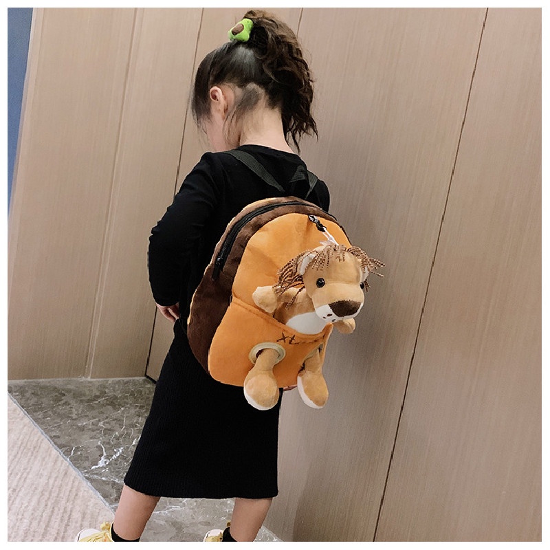 Ba Lô Đi Học Hình Thú Hoạt Hình 3D Dễ Thương Chống Thất Lạc Phong Cách Hàn Quốc Thời Trang Cho Bé Trai Và Bé Gái